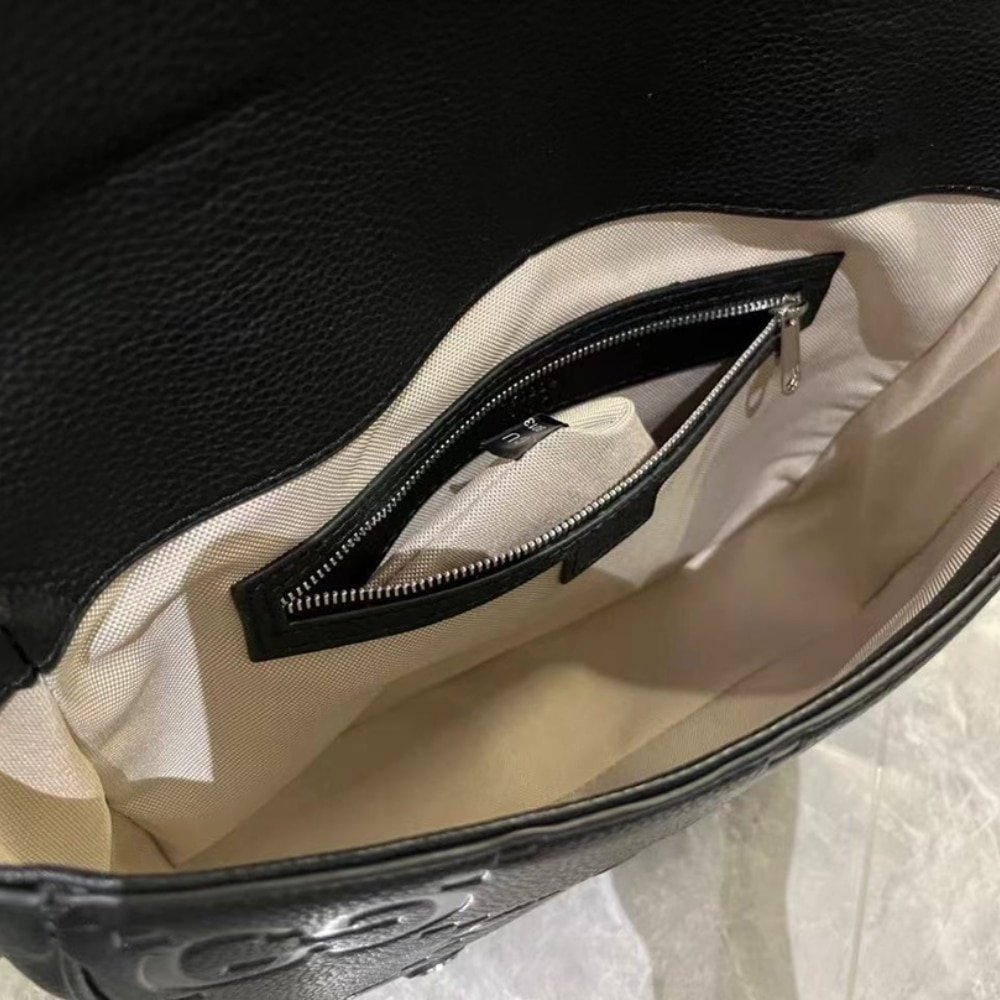 Gvc*1 Gg Jumbo Medium Messeger Bag Black 31Cm 760234 Aaby0 1000