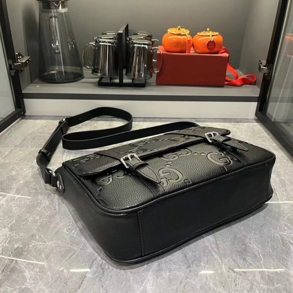Gvc*1 Gg Jumbo Medium Messeger Bag Black 31Cm 760234 Aaby0 1000