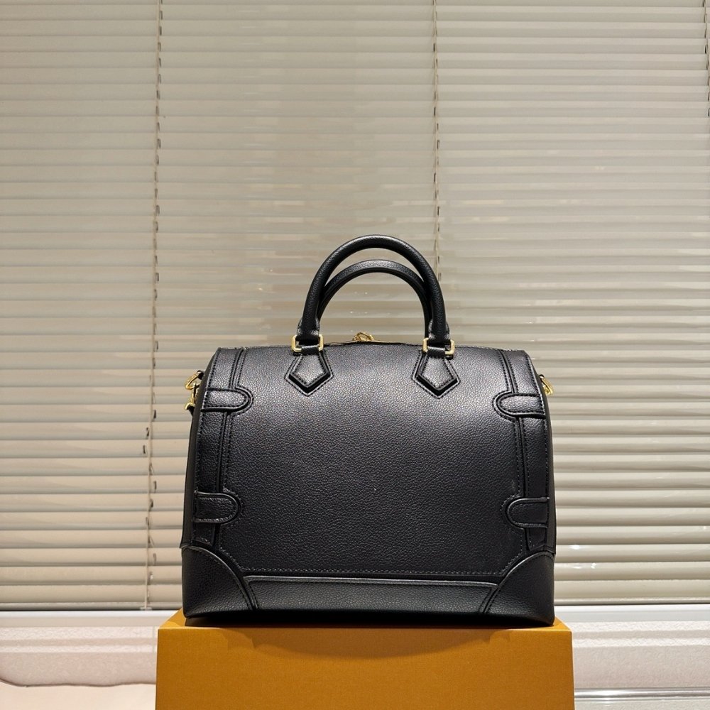L0vis Vvtt0n Speedy 25 Silhouette Bag Black 27Cm