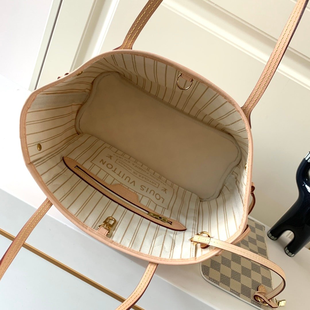 L0vis Vvtt0n Neverfull PM Damier Azur Beige 29Cm N40605