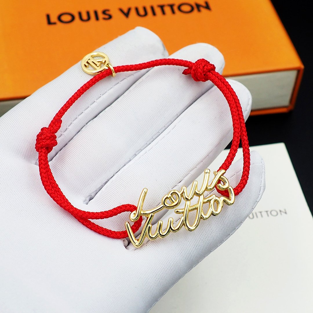 L0vis Vvtt0n Lv Script Bracelet Red Gold M4479Z
