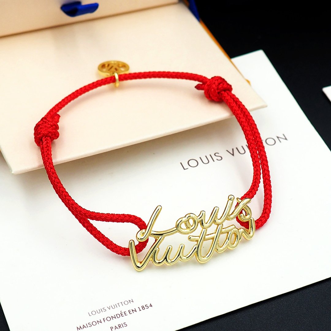 L0vis Vvtt0n Lv Script Bracelet Red Gold M4479Z