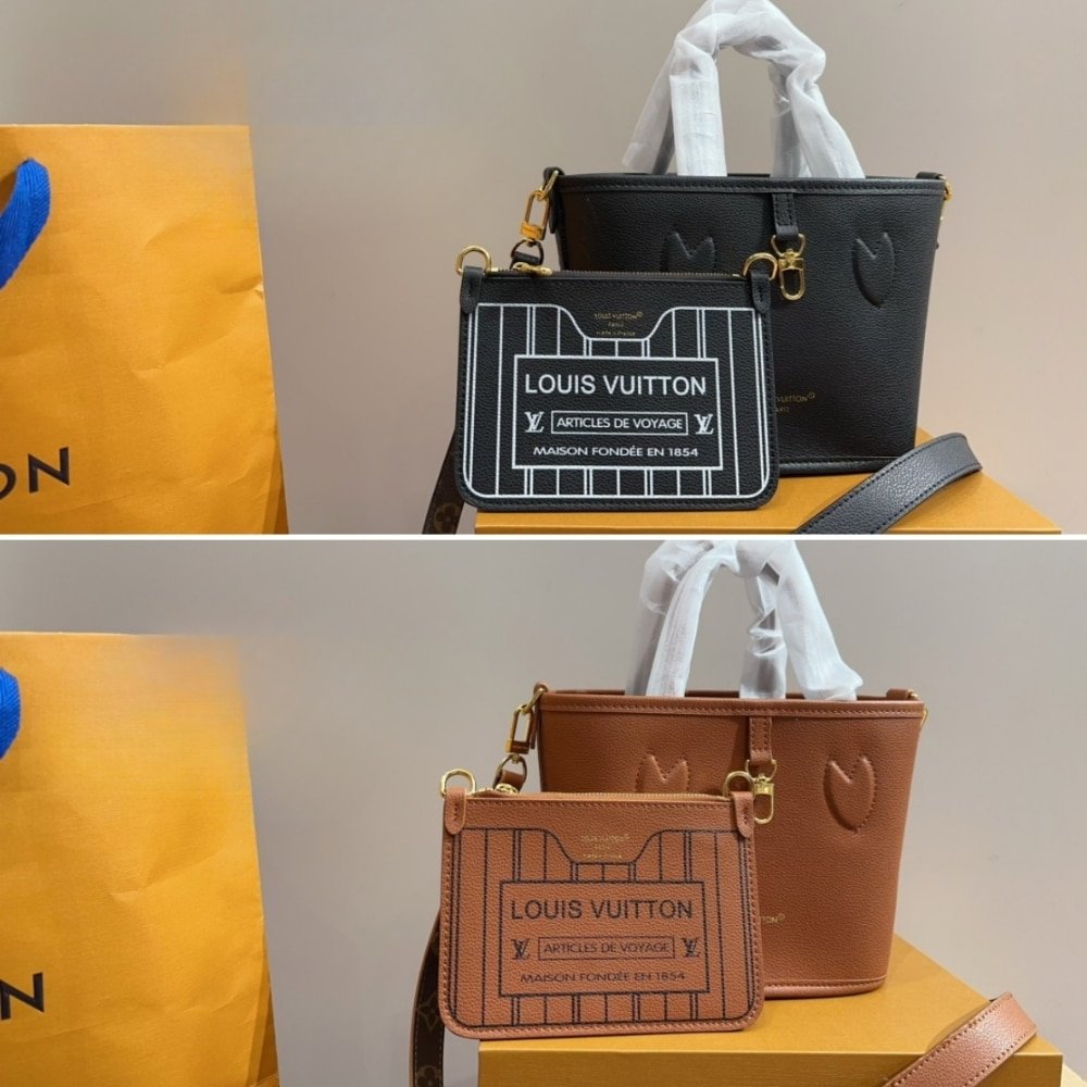 L0vis Vvtt0n Neverfull Bandoulière Inside Out Bb Monogram Brown 26Cm