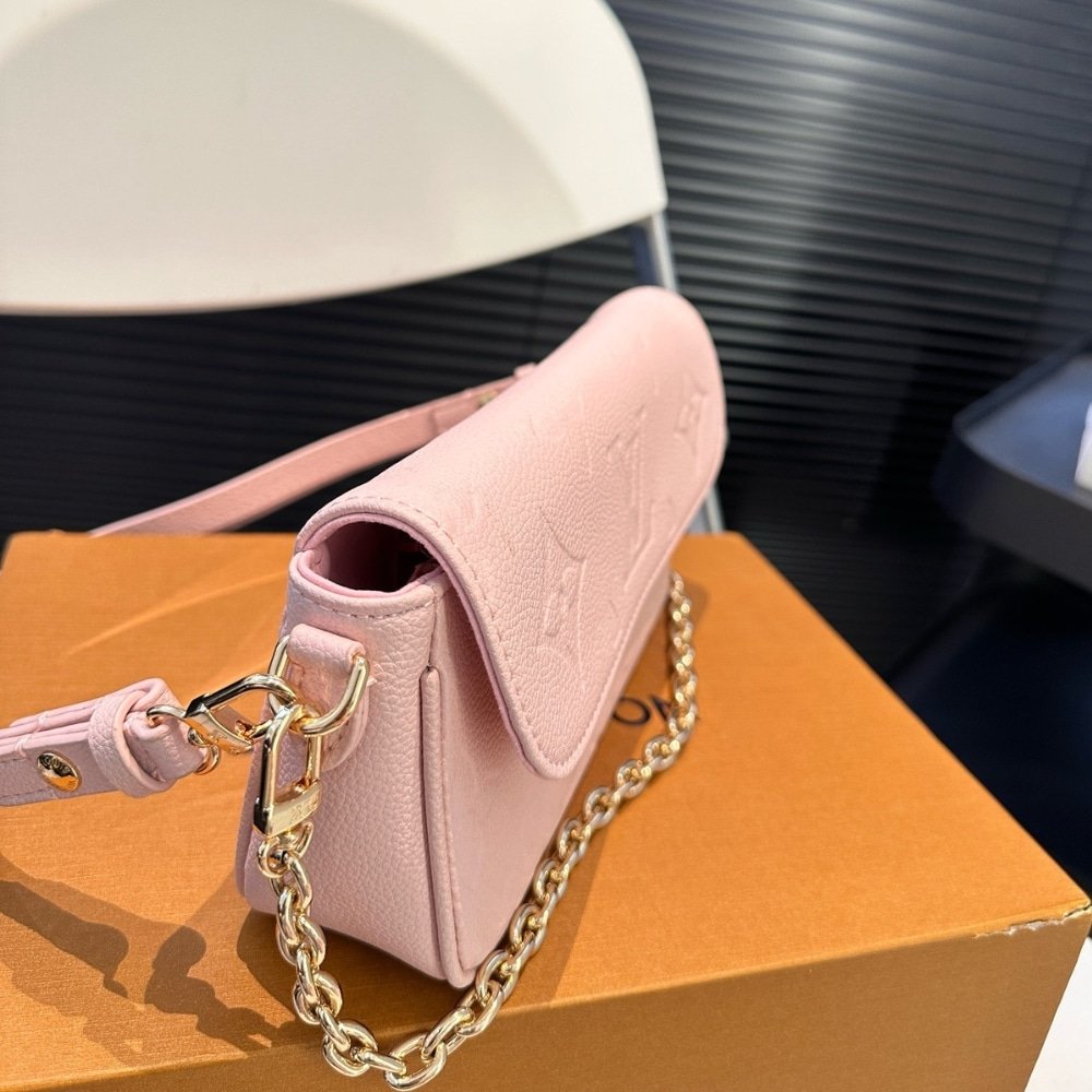 L0vis Vvtt0n Wallet On Chain Monogram Pink 22Cm