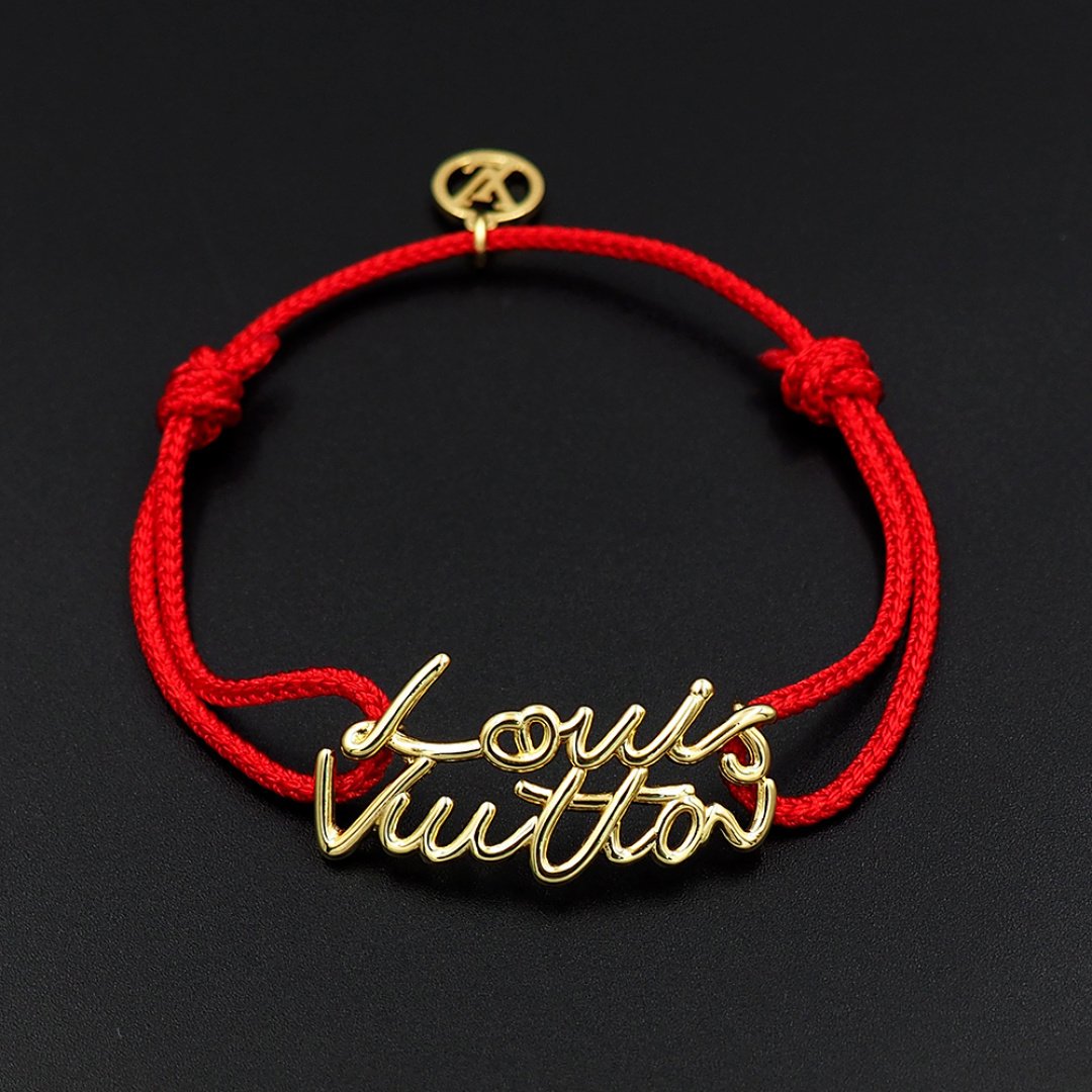 L0vis Vvtt0n Lv Script Bracelet Red Gold M4479Z