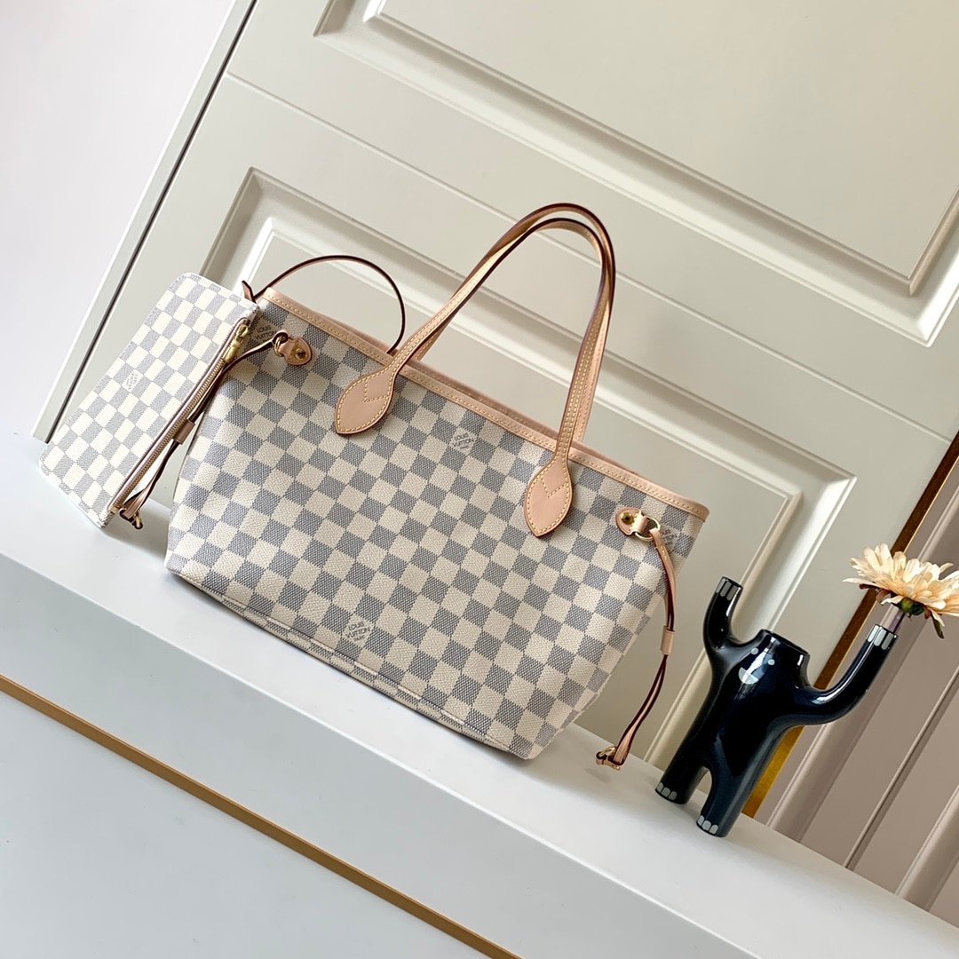 L0vis Vvtt0n Neverfull PM Damier Azur Beige 29Cm N40605