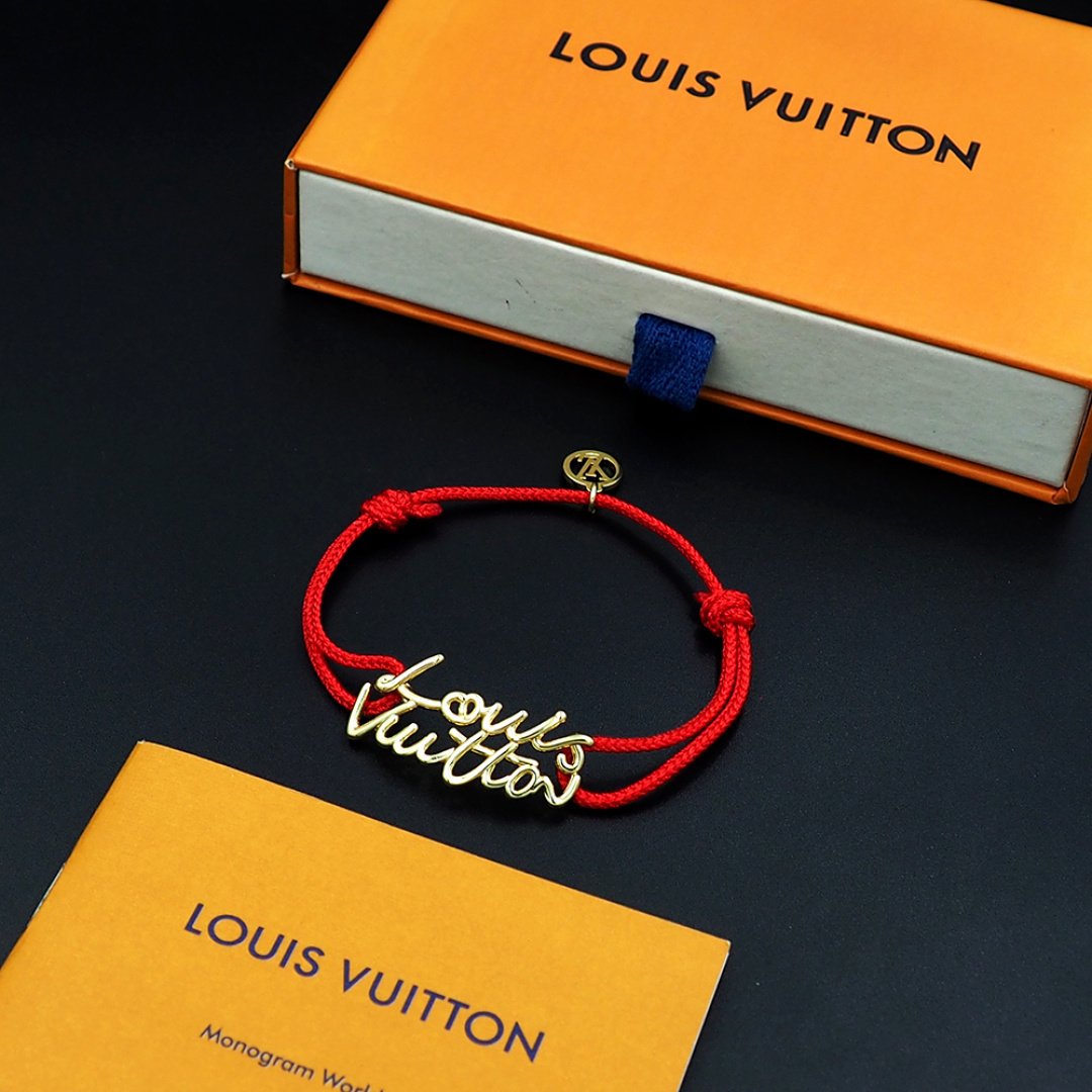L0vis Vvtt0n Lv Script Bracelet Red Gold M4479Z