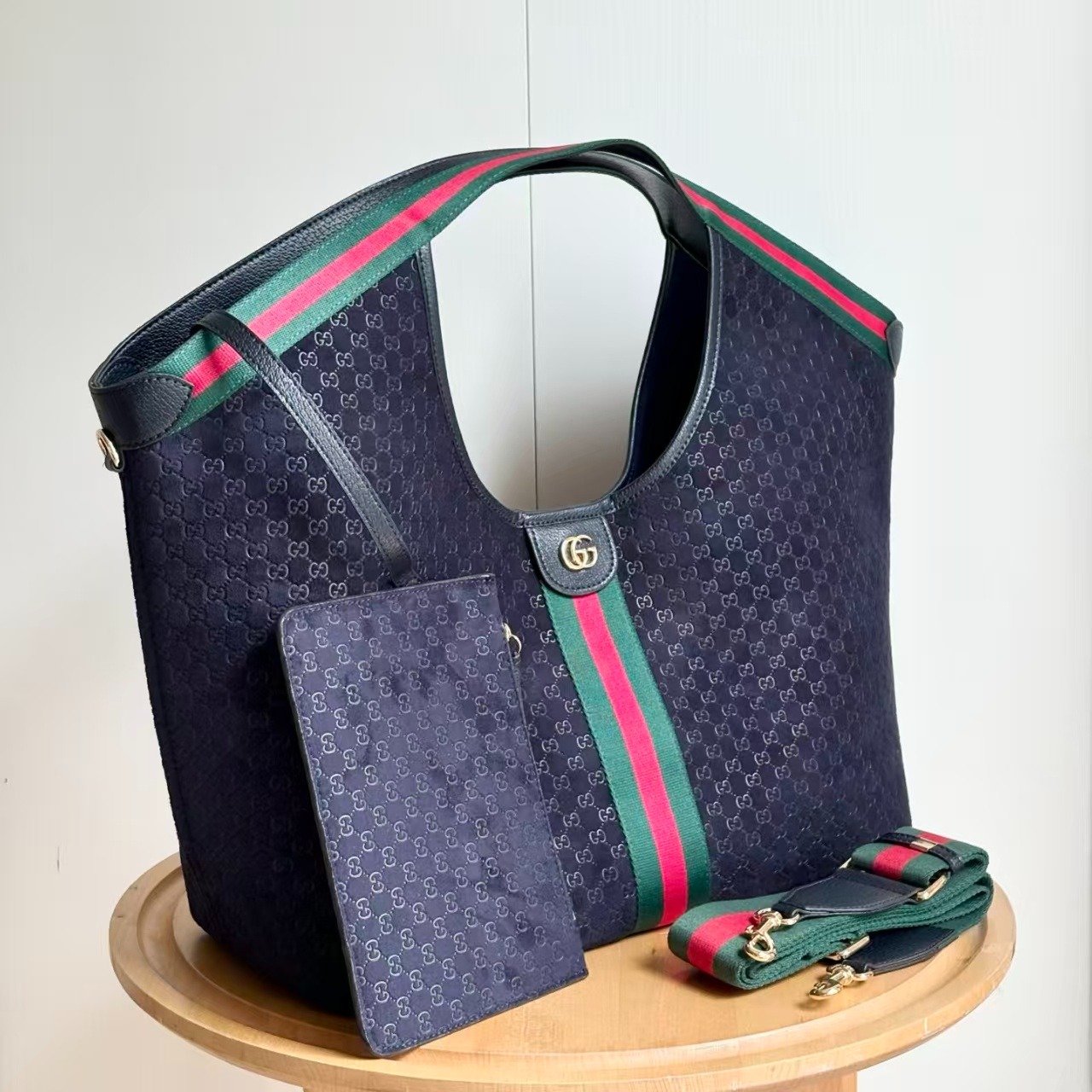 Gvc*1 Giglio Large Tote Bag Dark Blue 60Cm 853971 Caabv 4541