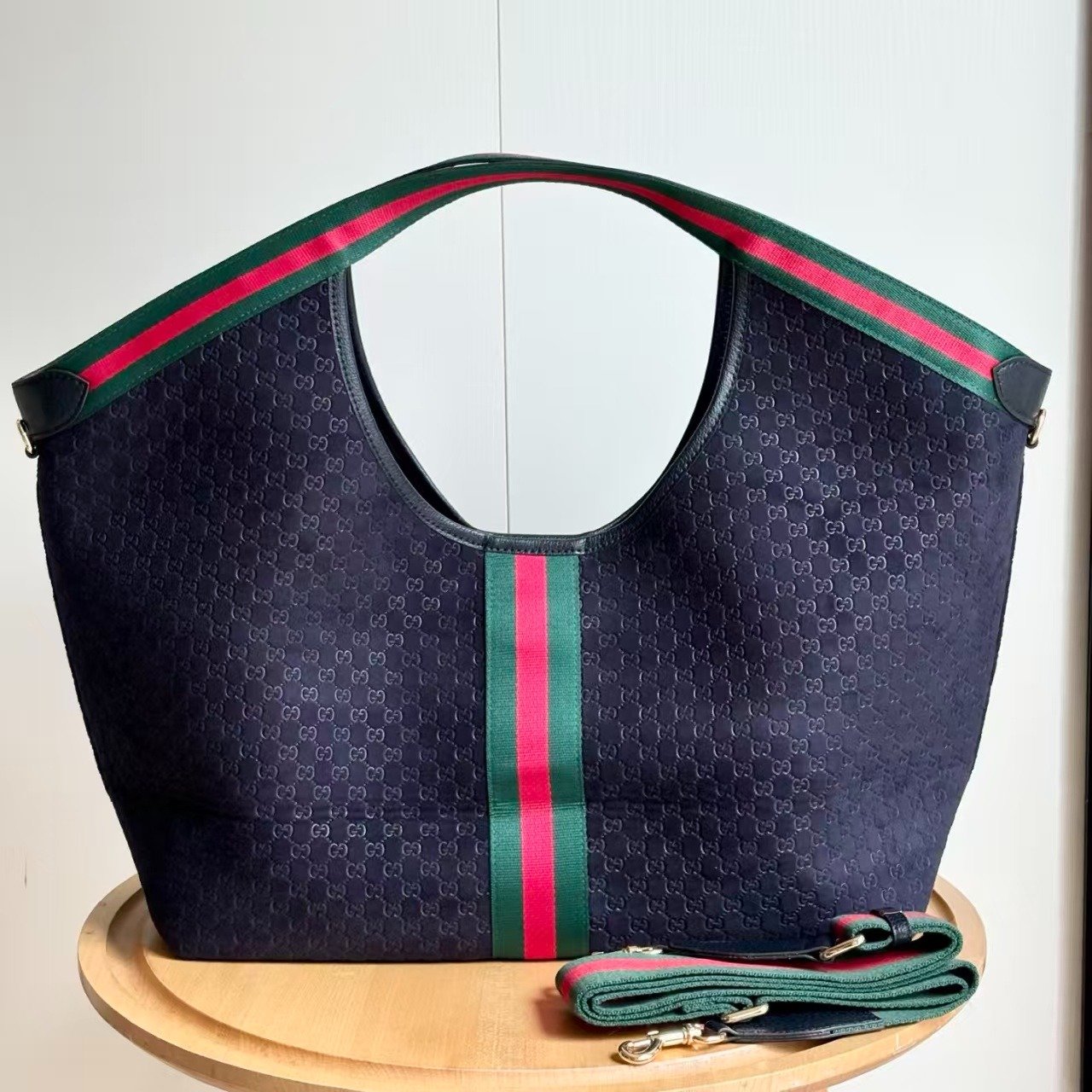 Gvc*1 Giglio Large Tote Bag Dark Blue 60Cm 853971 Caabv 4541
